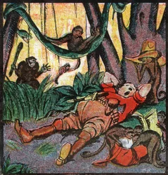 Nestor Fenleroc, colon européen chassant en Afrique. 1923