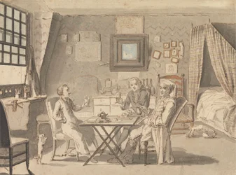 Autoportrait avec deux jeunes hommes