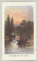Soirée sur le lac, de la série, Vues de Central Park, New York, Partie 3, 1864