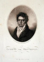Ludwig van Beethoven (1770-1827) gravé par Blasius Höfel (1792-1963) 1814