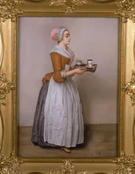 La cioccolata (le chocolat chaud), copy after the original by Jean-Étienne Liotard (1702-89)