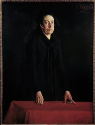 Commune de Paris : Portrait de Louise Michel (1830-1905) à la tribune