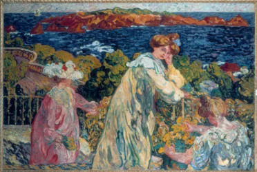 Louis Valtat, "Femmes au balcon" / Huile sur toile, 1905