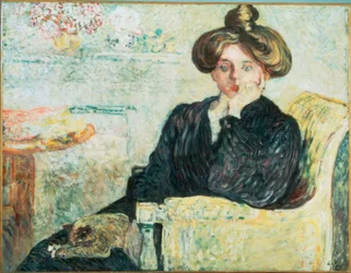 Louis Valtat, "Jeune femme pensive" / Huile sur toile, 1903