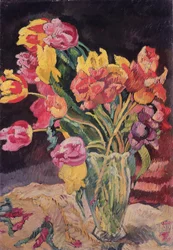 Vase de tulipes