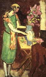 Femme dans un intérieur