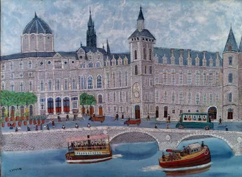 Vue du Palais de Justice à Paris