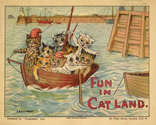 Chats dans un bateau