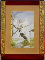 Une prière à Dieu (aquarelle sur papier)