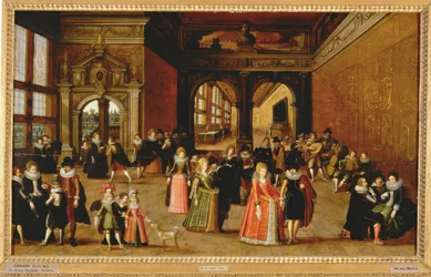 Bal sous le règne du roi Henri IV ... (peinture sur toile)