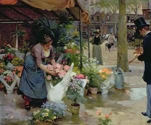 Marché aux fleurs à Paris