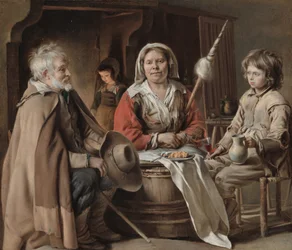 Intérieur paysan, vers 1645