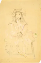Sans titre (Jeune fille assise)