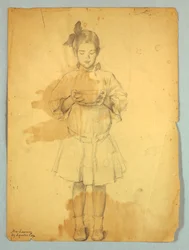 Fille avec bol