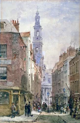 Vue de Drury Court depuis Wych Street, Westminster, Londres, c. 1875