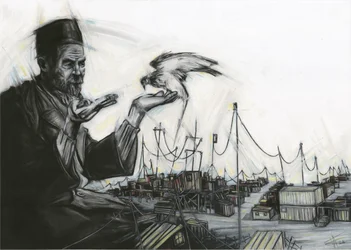 Le vieil homme et le faucon
