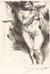 Femme se déshabillant, 1921