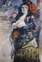 Carmencita Portrait de Charlotte Berend-Corinth en robe espagnole