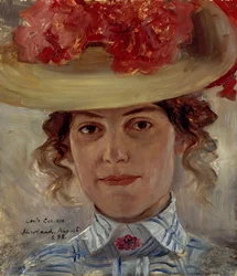 Madame Halbe au chapeau de paille