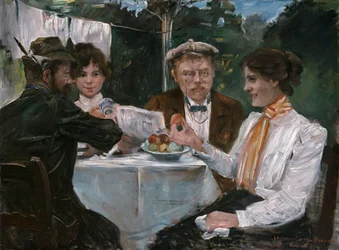 Petit-déjeuner dans le jardin de Max Halbe