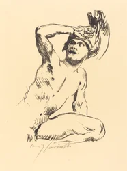 Guerrier agenouillé, 1914