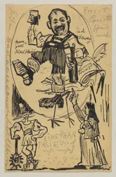 Carte postale, cachet postal 12 juin 1895 (Appenzell)