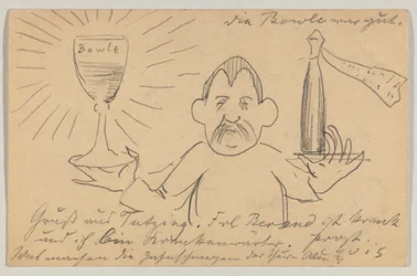 Lovis Corinth à Carl Strathmann: Carte postale, cachet du 22 septembre 1902