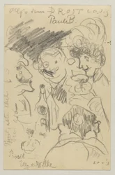 Lovis Corinth à Carl Strathmann : Carte postale, cachet postal 23 septembre 1905