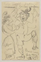 Lovis Corinth à Carl Strathmann : Carte postale, cachet postal 25 février 1904