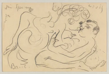 Lovis Corinth à Carl Strathmann : Carte postale, cachet postal du 25 mars 1908