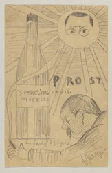 Lovis Corinth à Carl Strathmann: Carte postale, cachet postal du 26 décembre 1897