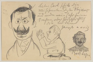 Lovis Corinth à Carl Strathmann : Carte postale, cachet postal du 30 janvier 1903