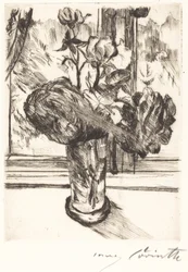 Roses dans un verre d