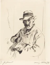 Autoportrait en chapeau de paille