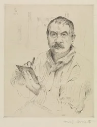 Autoportrait, eau-forte