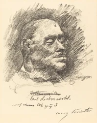 Masque mortuaire de Liebknecht, 1920