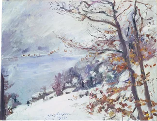 Le lac de Walchen en hiver