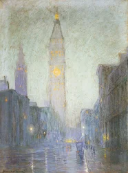 Madison Avenue au crépuscule, vers 1911