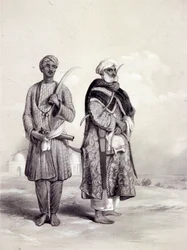 Un Zemindar et un Puthan, 1844