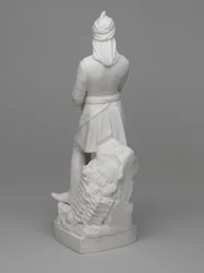 Statuette en porcelaine de Parian du lieutenant (plus tard major) William Hodson