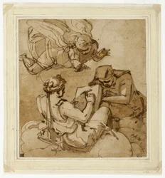 Sujet allégorique (Ange au-dessus de deux sibylles)