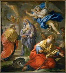 Annonciation à Joachim (peinture sur toile)