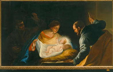 Nativité avec un prêtre (peinture)