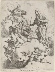 Sainte Anne Reçue par la Vierge et le Christ