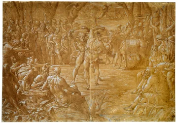 Le combat entre Entellus de Sicile et Dares de Troie, vers 1544