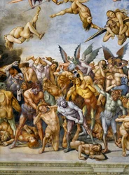 Damnés en enfer, du cycle de fresques du Jugement dernier