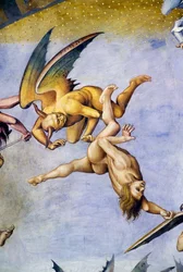 Damné en enfer, du cycle de fresques du Jugement Dernier