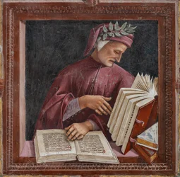 Dante lisant ses œuvres