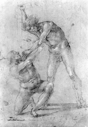 Étude pour le Massacre des Innocents (craie sur papier)