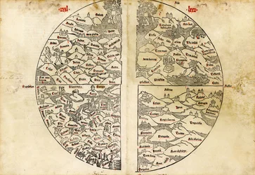 Carte intitulée "Rudimentum Novitiorum".